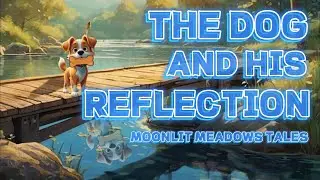 The Dog and His Reflection🐶| 8-Minute Bedtime Story |Calming Music|Aesop's Fables |Educational Video