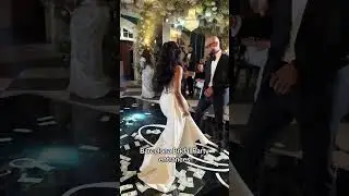 Bridal Party Barcelona #barcelonawedding #BlackLove #weddingentrance #bridesmaids #bridemaidsdresses