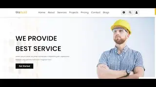 Construction website responsive template[ HTML / CSS / SASS / JavaScript ] with source code
