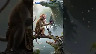 &ldquo;A Monkey&rsquo;s Clever Escape 🐒🧠🐊 | Lesson on Trust & Betrayal ⚠️&rdquo;#StoryTime 📖 #LifeLesson 💡