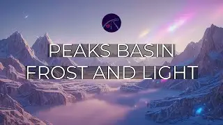 🌠🏔️ Lo-Fi Jazz by the Celestial Basin | Frozen Peaks, Halo Light, and Quiet Mist