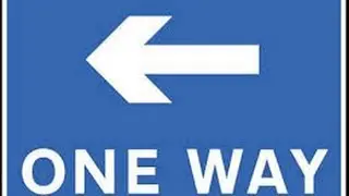 One-way streets. Driving test tips.