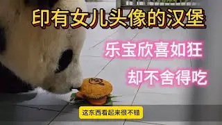 宋爷爷又来整事了，他做了独一无二的熊猫汉堡，乐宝看见女儿头像的汉堡激动坏了，舍不得吃啊