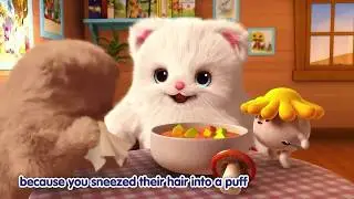 Three Sick Kittens | 3D Cartoon Video Songs for Kids | Animal Sound Song | Children's Songs
