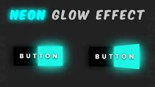 Neon Button Animation Effects on Hover | How to Create Glowing Button with HTML & CSS