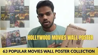63 POPULAR HOLLYWOOD MOVIES WALL POSTER | MOVIE LOVERS #wallposters #marvelwallposters #moviesposter