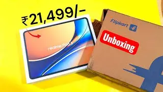 Распаковка планшета Realme Pad 3 за 21 499 рупий (розничный образец с Flipkart) 🚀🚀🔥🔥🔥 #realmepad3