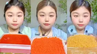 Seafood Texture ASMR | Massive Fish Roe Bowl Eating #7