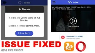 Upindia serever accessing issue solved... Uc Browser and Opera Browser.. (October, 2019)...