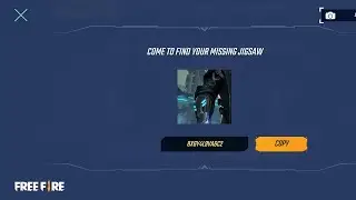 how to get jigsaw pieces in free fire ? | 3rd jigsaw code | how to get jigsaw code in free fire ?