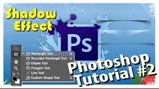 Shadow Effect With Rectangle Tool - Bangla Photoshop Tutorial #2