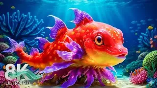 8K Ocean Paradise 🌊 Tranquil Coral Reefs & Soft Piano Music for Deep Relaxation