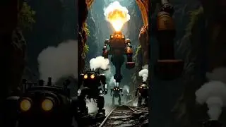 Giant Steam Robots Invade the Canyon 🔥 | Epic Sci-Fi Animation Shorts