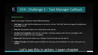 Sizzle Chapter 4 - Challenge 2: Task Manager Callback