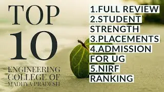 Top 10 Engineering colleges in Madhya pradesh 2021 | Best engineering colleges in mp