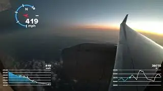 [4K] LIVE Speed & Altitude during Taxi and Takeoff - United 757-200