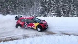 Sebastien Ogier Citroen C3 WRC Day 1 Test for Rally Sweden 2019