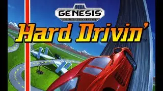 Hard Drivin (1989) Sega Genesis [Gameplay] #classic #gaming  #simulator #segagenesis #nostalgia