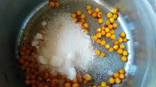 Tea made from black currant, sea buckthorn and rosehip