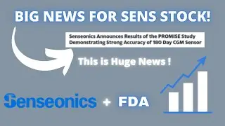 SENSONICS HOLDINGS INC SENS STOCK CHART ANALYSIS | SENS STOCK RECIEVED BIG NEWS! 🔥 FDA APPROVAL? 🚀💰