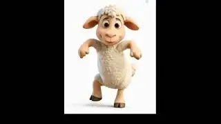 The white sheep is very cute and loves to dance. #funny #shortvideo #sheep