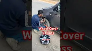 Aesa bhi karna padta hai wheel cover ke chakkar mei #shorts #carwheels #wheels #wheelcover #cartips