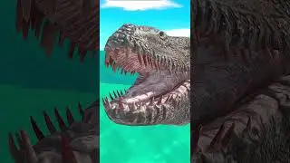 MEGA MOSASAURUS vs GUNDAM - Animal Revolt Battle Simulator