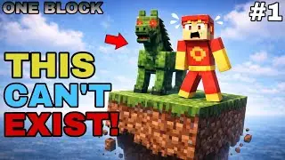 First Day And This Happened | Minecraft One Block #1 | BloodSun
