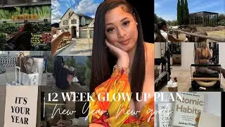 ULTIMATE how to LEVEL up & GLOW UP in 12 weeks| FREE bingo card +hair calendar #12weektransformation