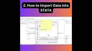 2. How to Import Excel & CSV Data into STATA II Introduction to Stata Data Analysis #STATA
