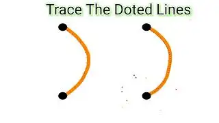 Toddler work| Trace dots| Pre writing activities| Trace dots lines on worksheet| Learn&write tracing