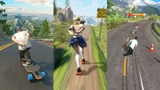 Downhill Race League Game 🎮🏁🛣️ 2025 Skating Game | New Android Gameplay | Best Offline Games Android