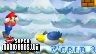 New Super Mario Bros Wii World 3 Complete Walkthrough