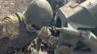 Боевая работа расчета гаубицы Д-30 ВДВ