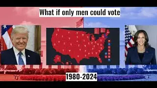 What if only men could vote in US Elections 1980-2024