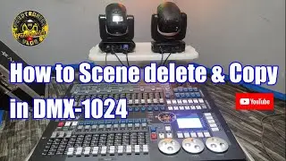How to Scene, delete & Copy to DMX-1024Controller