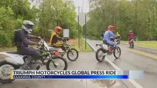 Motorcycle company has global press ride in West Virginia