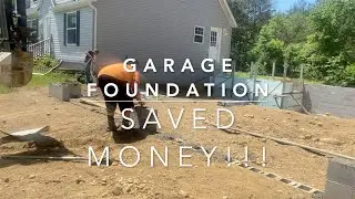 The cheapest foundation for your attached garage period!!!