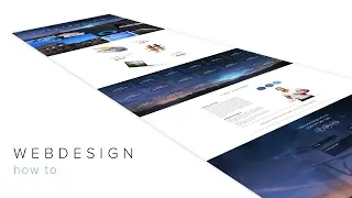 How to make a website - Photoshop flat design / Luke Trucino