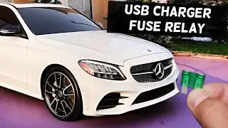 MERCEDES W205 USB Charger USB Port Fuse Relay Location C300 C400 C450 C43 C63 C250 C200 C180 C160 C1