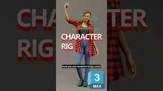 Character rigging in 3ds Max  #archviz #characterrigging  #3dsmax  #characteranimation