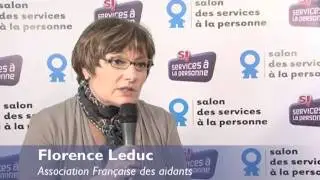 Florence Leduc, Association Fran&ccedil;aise des aidants au Salon des services &agrave; la personne 2011