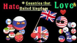 Countries that love and hate UK #countryballvideo