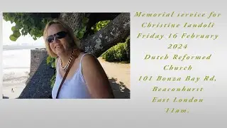 Memorial service for Christine Iandoli