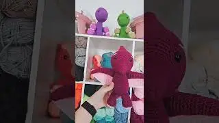 Tori the Pterosaur flew in to join my free dinosaur crochet patterns! ❤️ #amigurumi