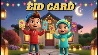 Islamic Kids story  | Hasan and Maria Make Eid Cards for the Neighbors