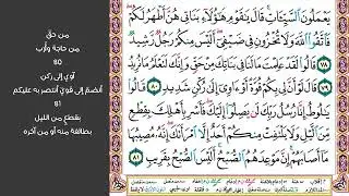 # ١٠ سورة هود الصفحة ٢٣٠ من القرآن مكررة ١٠ مرات بصوت ماهر المعيقلي قالت ياويلتى أءلد وأنا عجوز