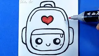 How to Draw School Bag | Easy Drawing for kids