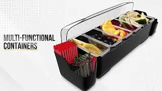 Esatto Bar Products Bar Set With Condiment Holder