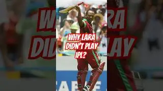 Why BRIAN LARA didn't play IPL?#IPL #cricketshortvideos